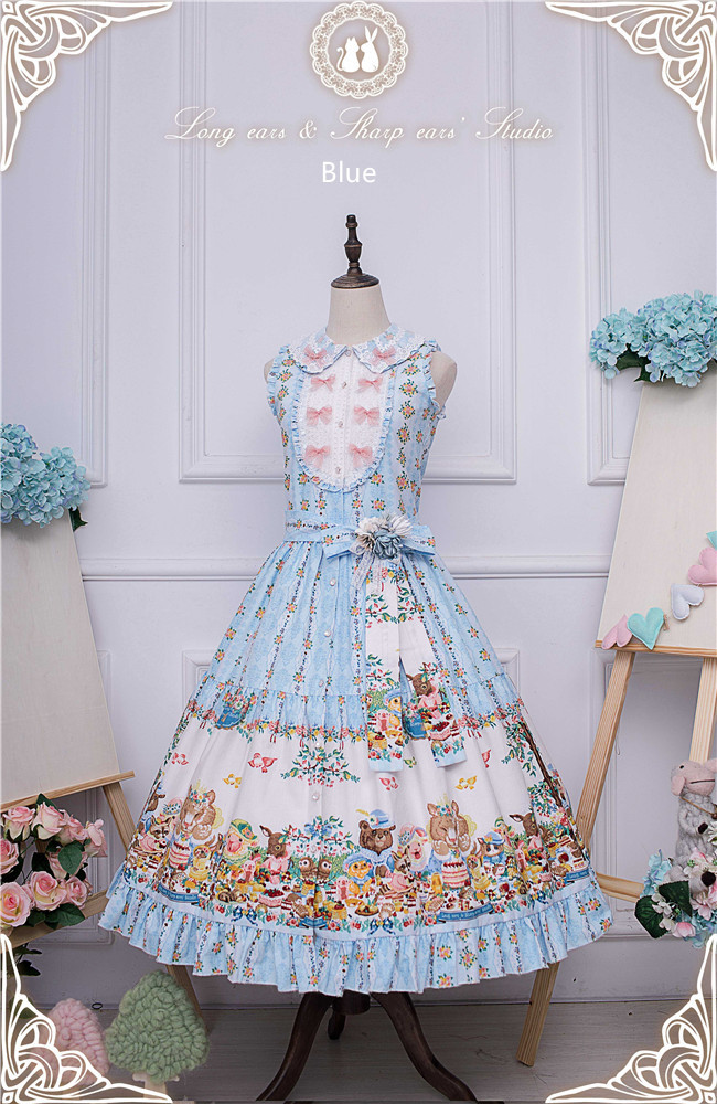 Long Ears & Sharp Ears Lolita ~The Companion In the Forest Lolita JSK Long Version -Ready Made