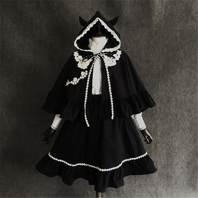black gothic lolita dress