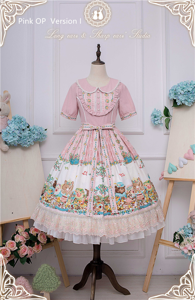 Long Ears & Sharp Ears Lolita ~The Companion In the Forest Lolita OP -Ready Made