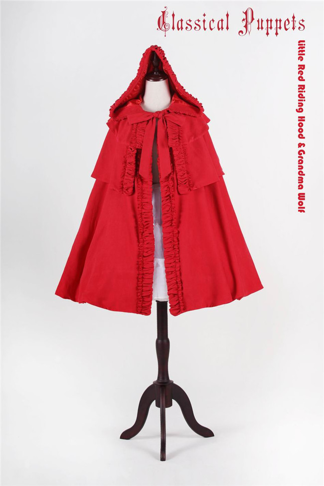 Little Red Riding Hood & Grandma Wolf~ Lolita Cape (Adjustable Length)