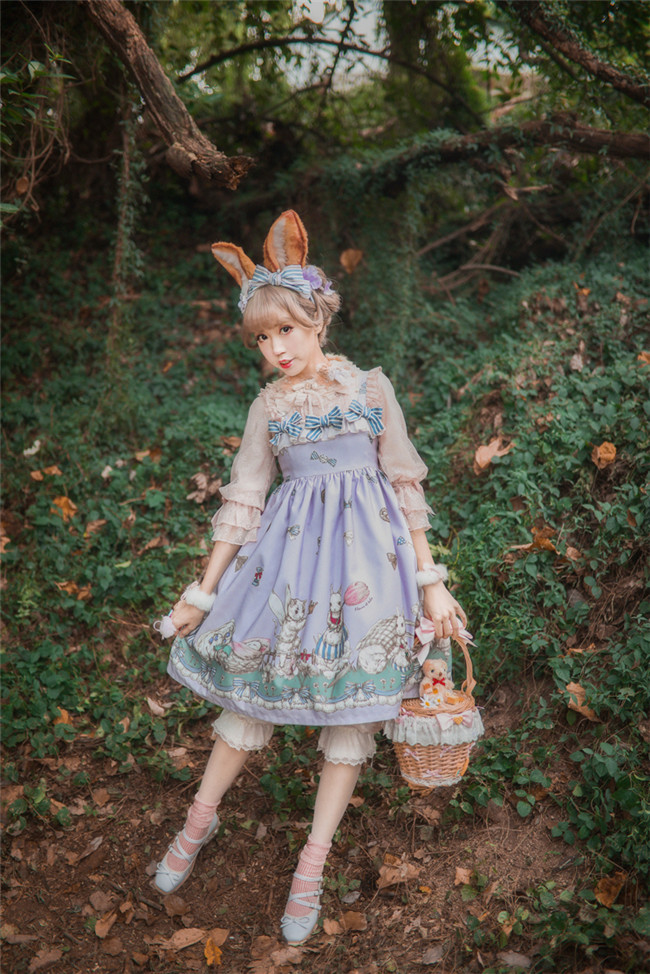 Fleurs et écho~Thumrabbit~ Lolita High Waist JSK