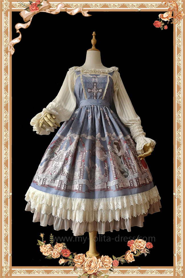 Angel Choir~ Lolita Printed Jumper + Headbow