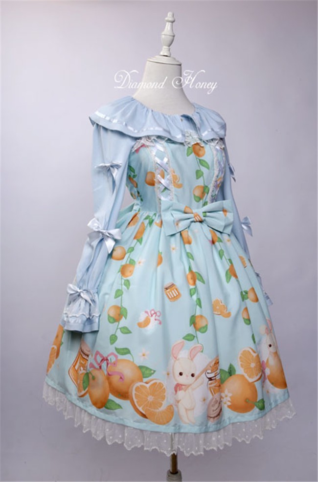 orange lolita dress
