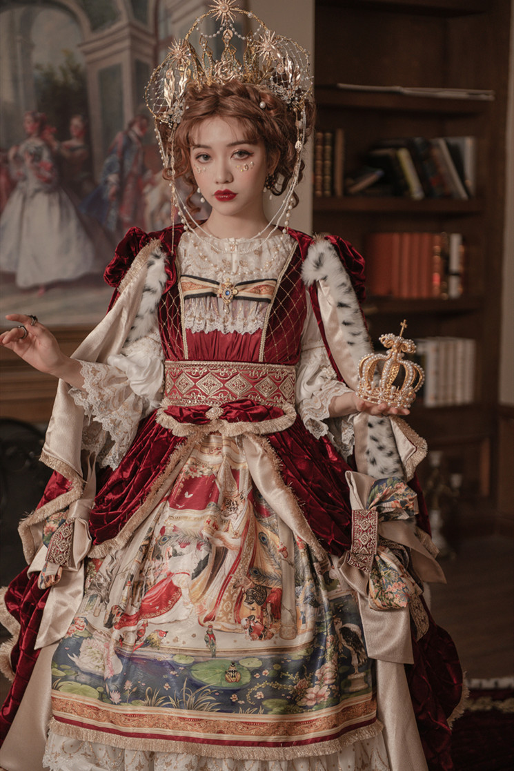 Yolanda Lolita ~Coronation Vintage Lolita OP/JSK/Skirt/Cape/Overskirt