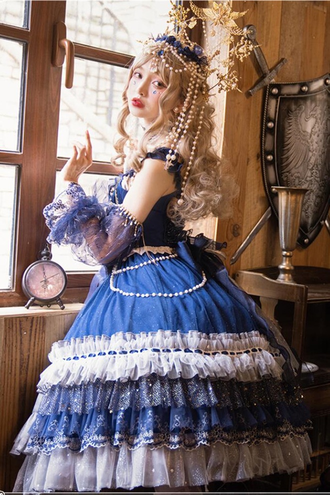 Starry Night ~Elegant Classic Lolita JSK Fullset