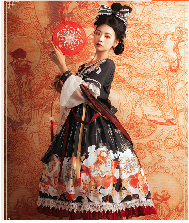 Shuihuayoulin~ Qi Lolita JSK Set-Ready Made