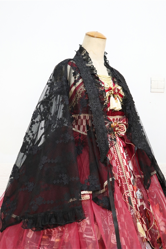 Hyakki Yak ~Qi Lolita Blouse (2 Wear Ways)-Ready Made