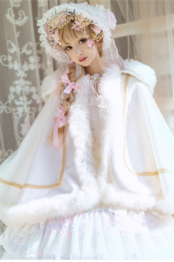 Snow Flower Ballad~ Lolita Cape-Ready MADE