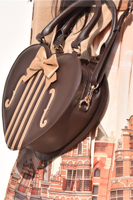 Morning Glory ~Violin Lolita Bag Chocolate*Gold - In Stock