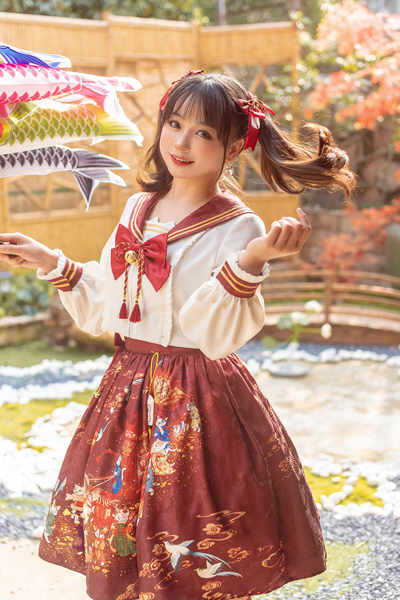 Alice Girl ~Bride-price Cat Sailor Style  Lolita Set -Pre-order