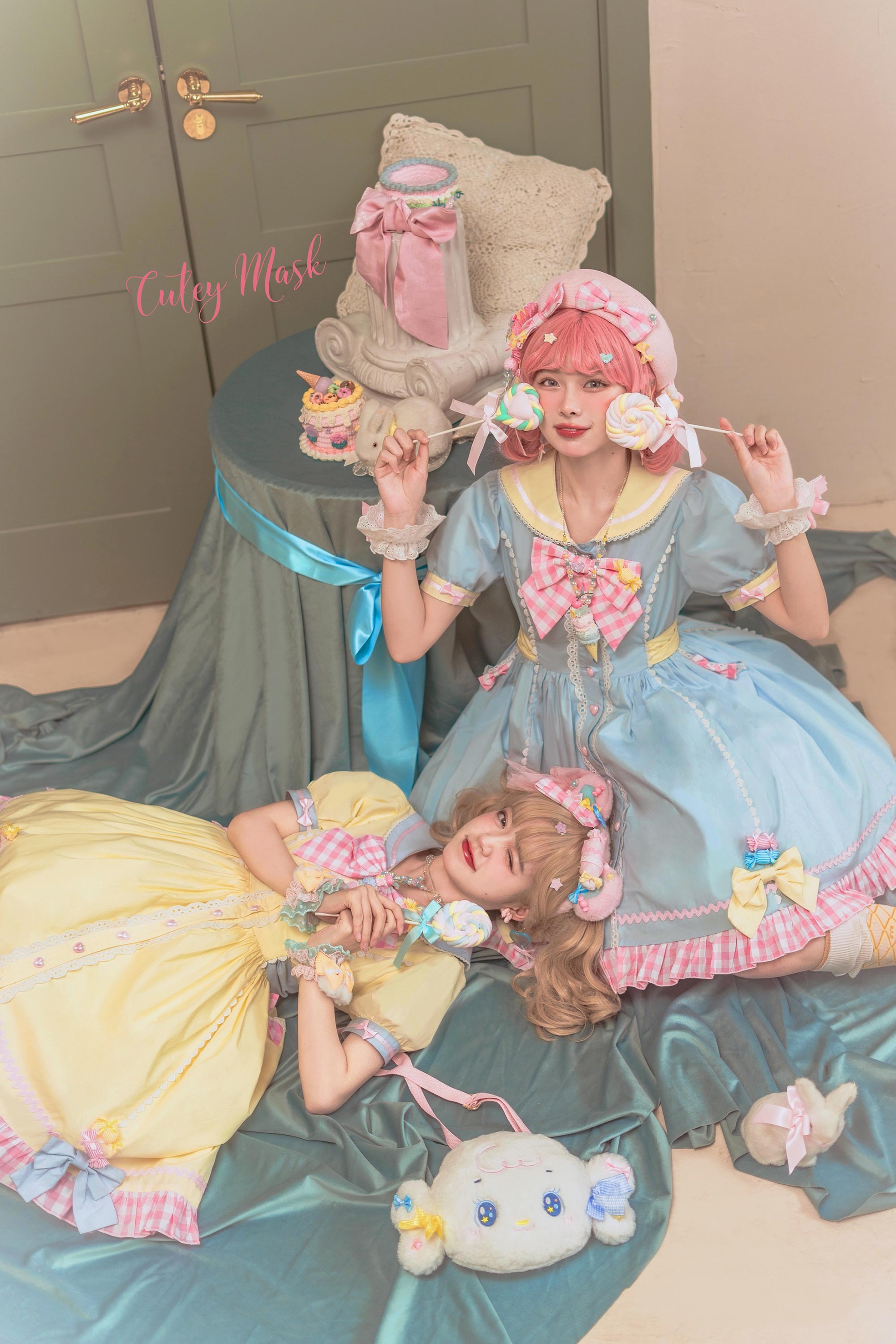Cutey Mask Lolita ~Little Navy Lolita OP -Ready Made