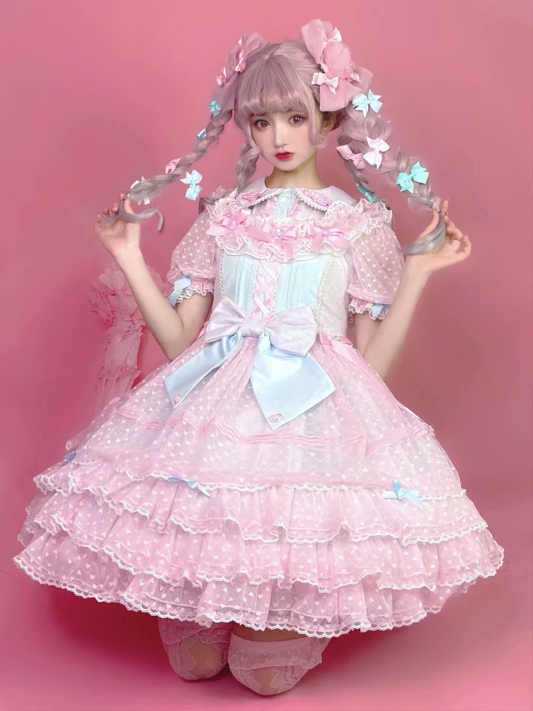 CC Cat ~Sweet Doll Summer Lolita JSK -Ready Made