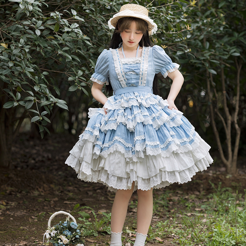 Withpuji ~Sea Salt Maiden Dolls Lolita OP L - In Stock