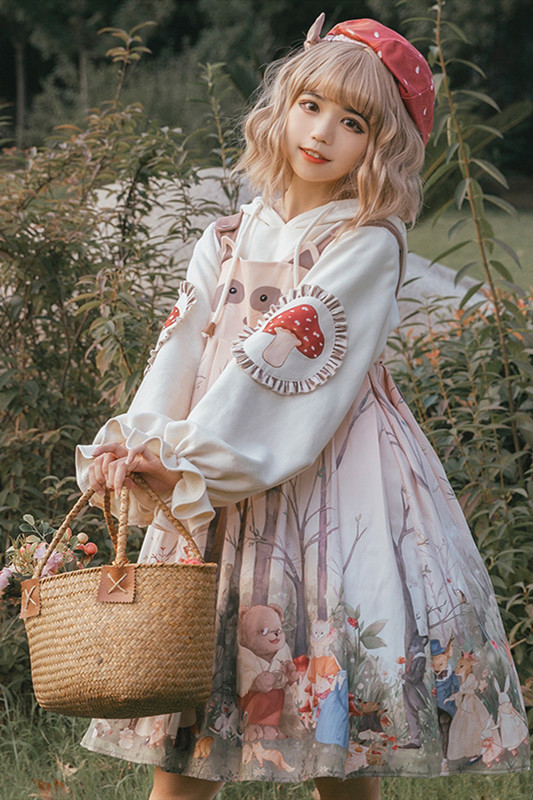 Noguri Sweet High Waist Lolita JSK/Blouse