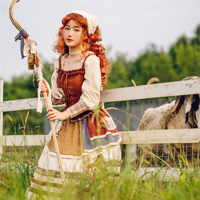 Withpuji ~ The Shepherdess Lolita OP + Vest Set