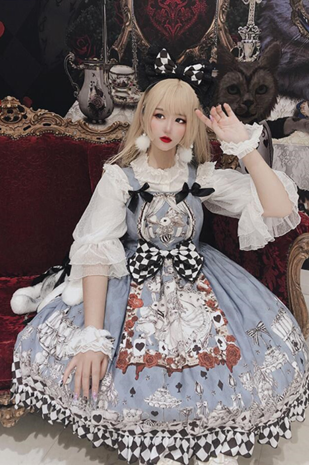 Diamond Honey ~Vintage Losing Alice Lolita JSK -Pre-order