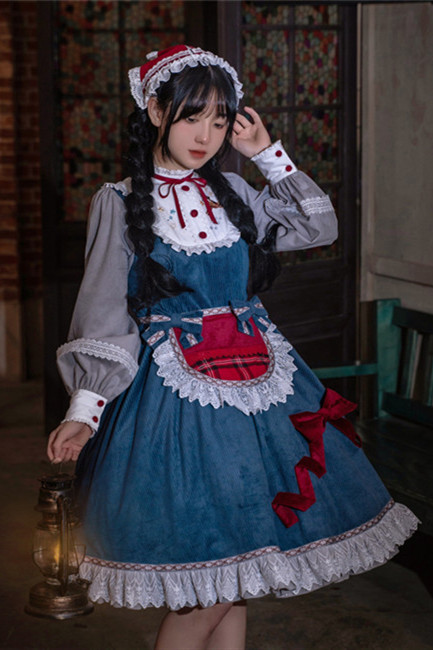 Withpuji ~Wish Dawn Winter Christmas Lolita OP/Cape