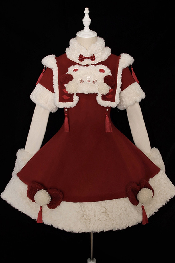 Alice Girl ~Winter Lolita OP + Vest Set -Pre-order