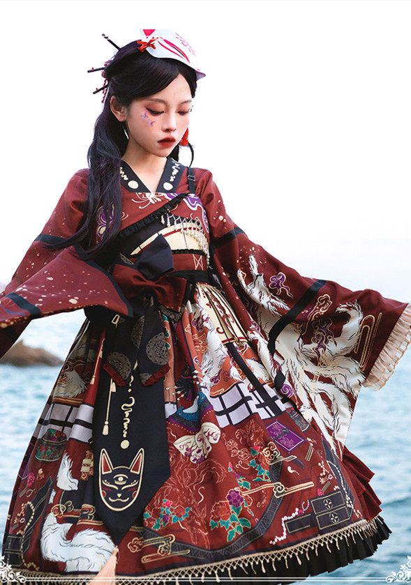 Fox Trick Vintage High Waist Lolita JSK