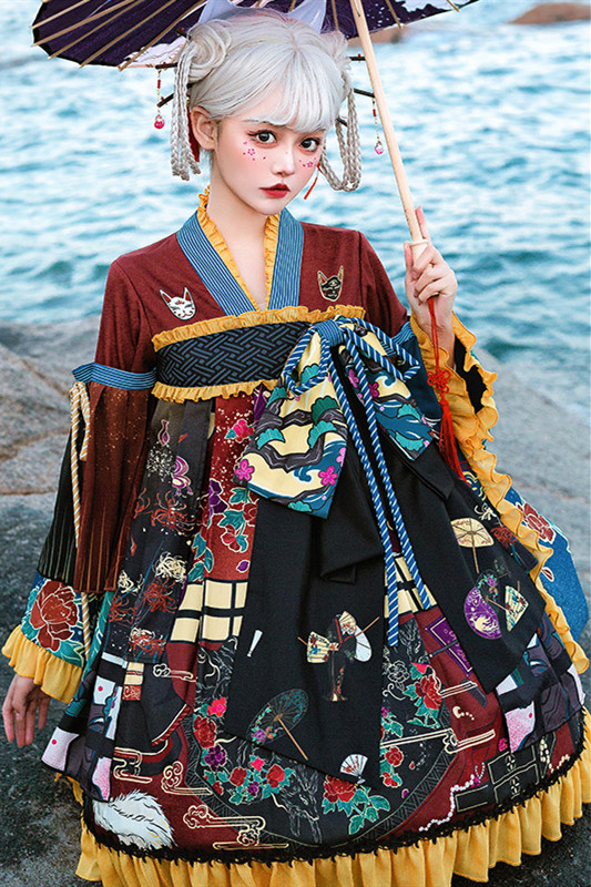 Fox Trick Vintage High Waist Lolita OP