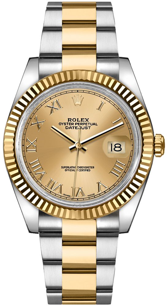 116233 Rolex Datejust 36 Two Tone Luxury Men's Watch