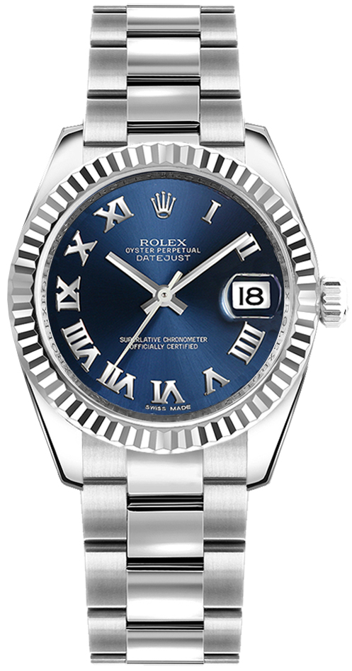 rolex datejust navy face