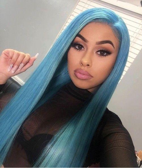 blue wig for baby
