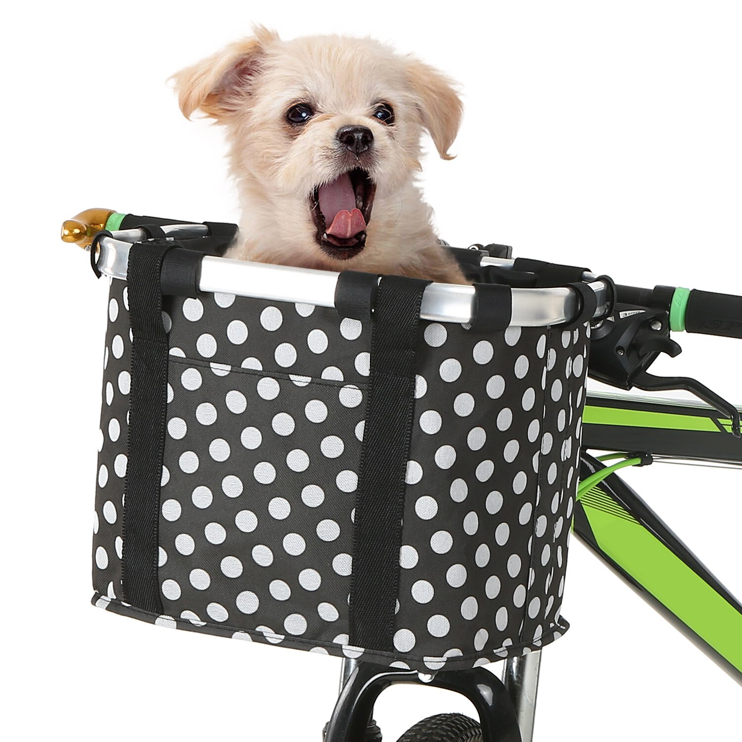Folding Bicycle Basket Small Pet Carrier Front Bike Handlebar Basket Bag GS UK