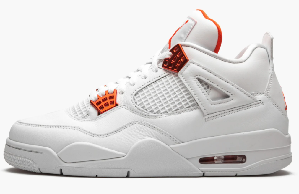 Orange jordan 4 clearance