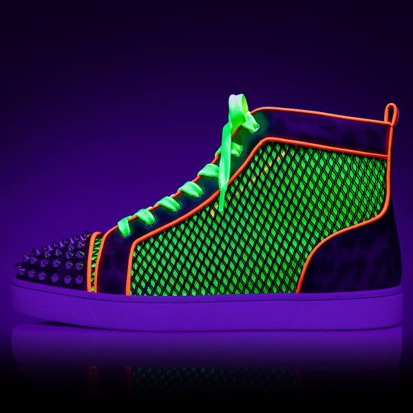 ac lou spikes 2 high top sneaker