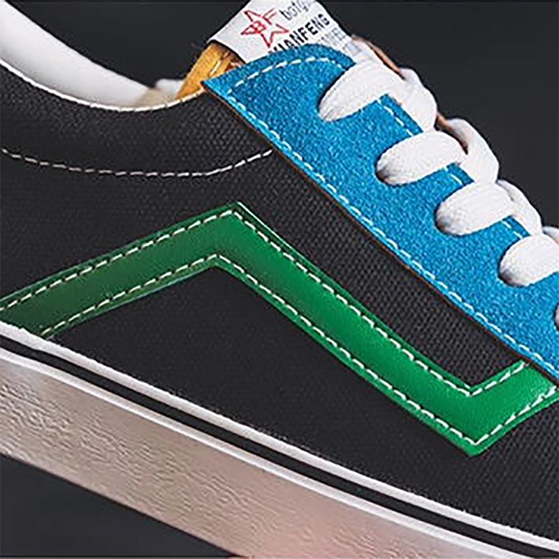 women's fashion casual trend color matching canvas sneakers