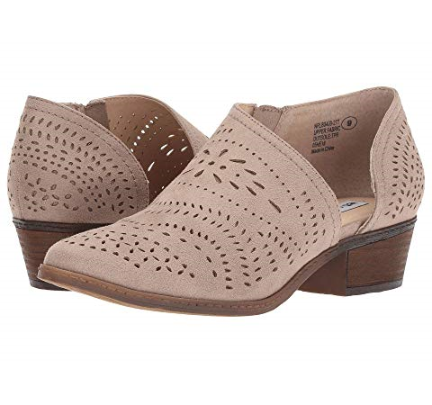 low wedge ankle booties