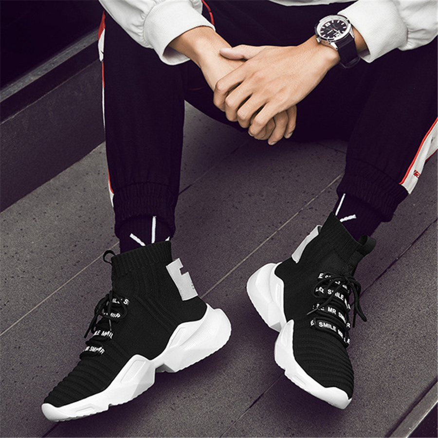 men's fashion high top sneakers