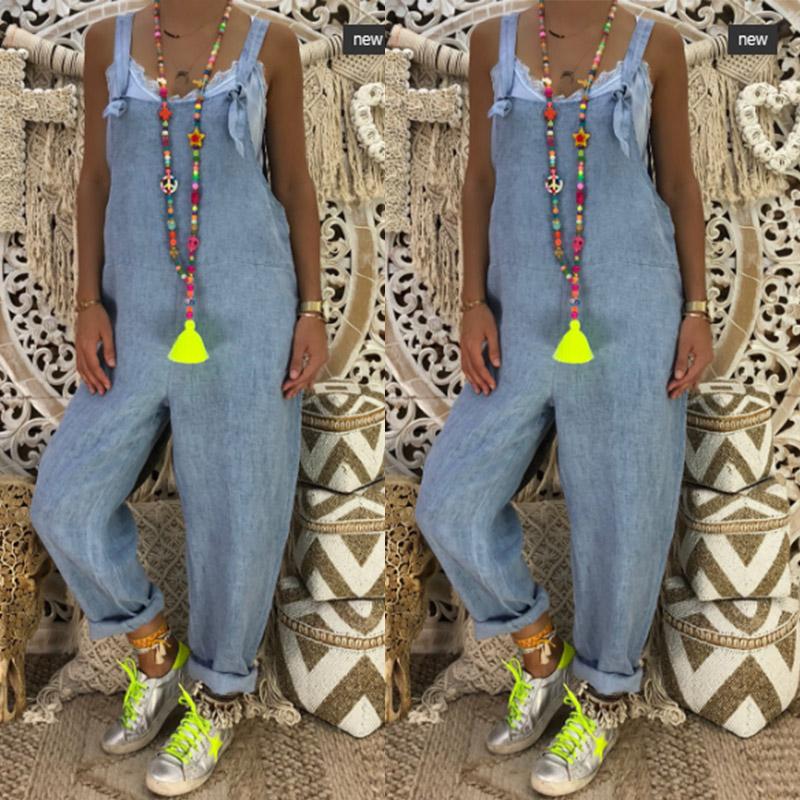 Sexy slim thin jeans wide leg jumpsuit clearance