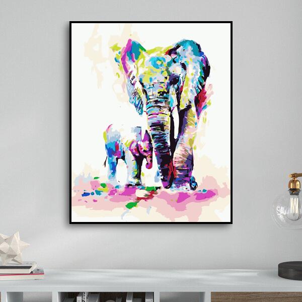 9 99 2021 Watercolor Elephant Diy Paint By Numbers Kits New Arrival Hot Sale Uk Wm175 Www Victoriasmoon Uk