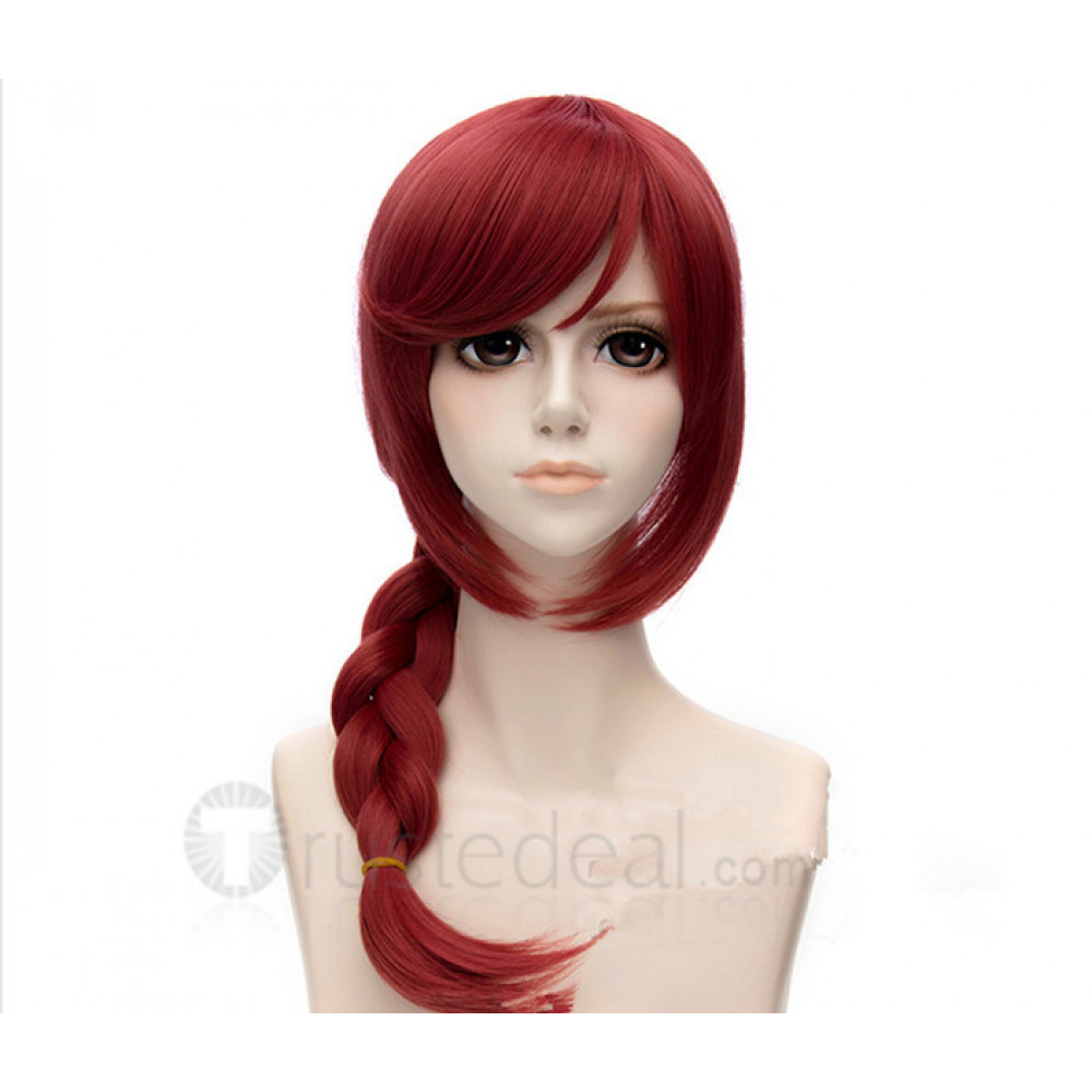 red wig updo