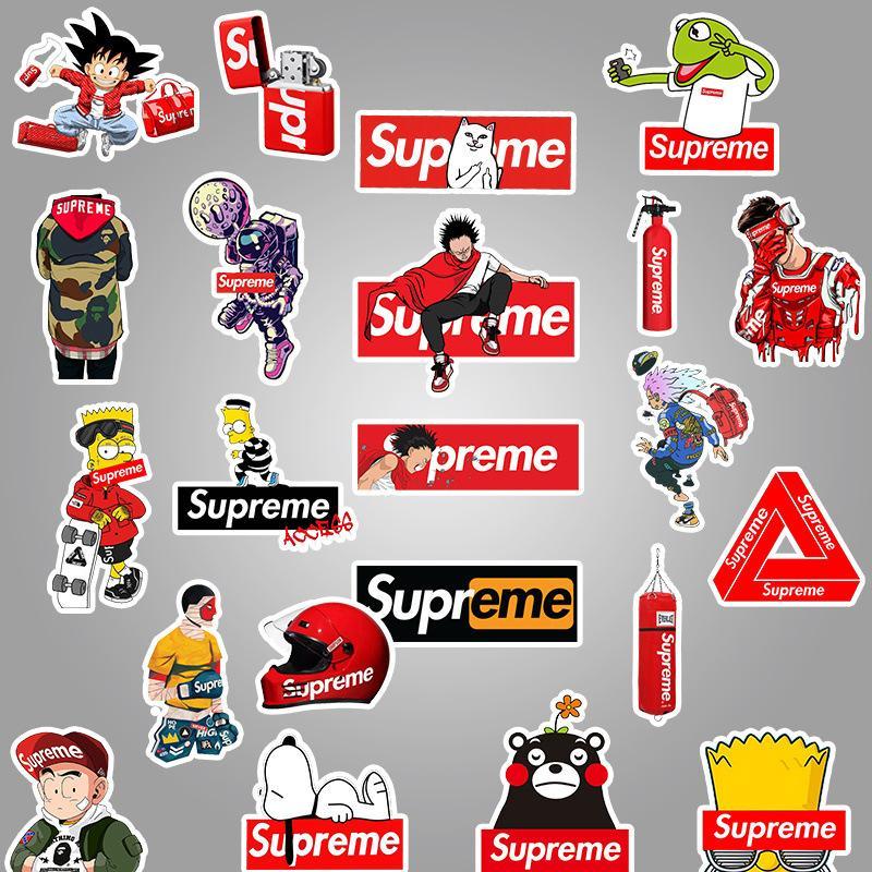 different supreme stickers