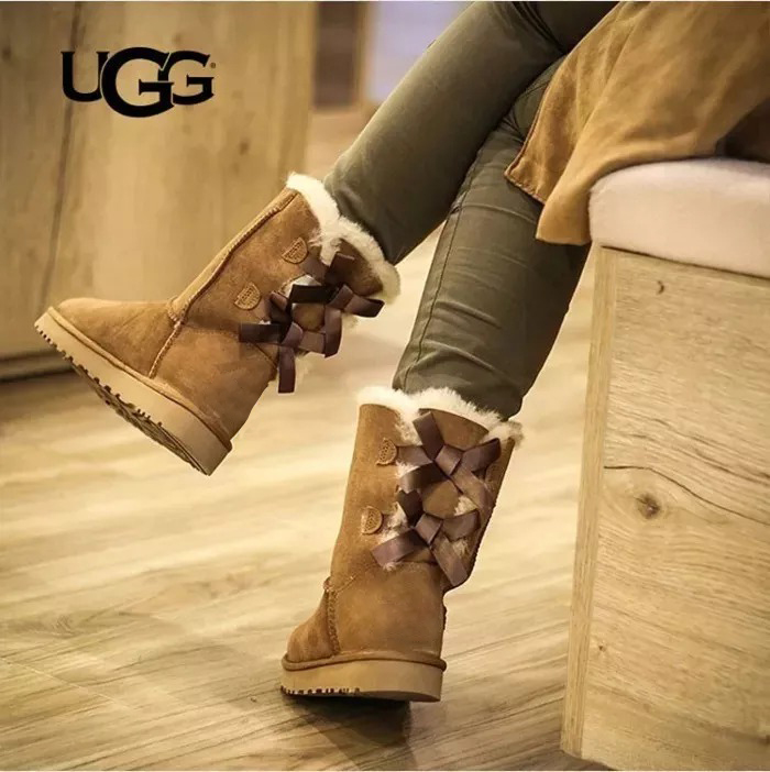 ugg double bow boots