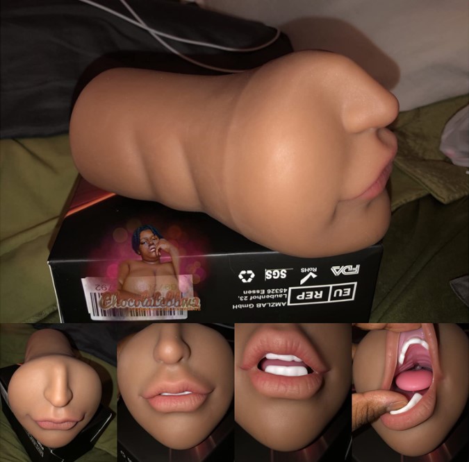 [Hot Sale] 6.3 Tanned Mouth Blowjob Masturbator Stroker photo review
