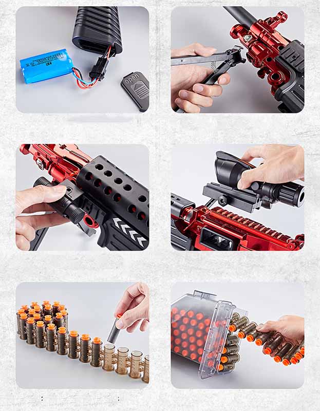 Lehui SAW M249 LMG Nerf Machine Gun.