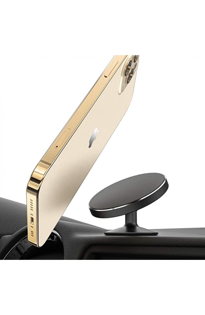 12 Pro 360° Adjustable Magnet Cell Phone Mount Holder for Dashboard Compatible with Mag Safe iPhone 12 Mini PZOZ Magnetic Car Mount Compatible with MagSafe Case 12 Pro Max 12 Black