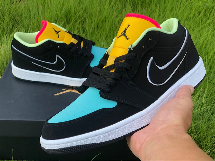 US$ 171.00 - Air Jordan 1 Low Black Aurora Green Laser Orange -  www.shoesfaze.ru