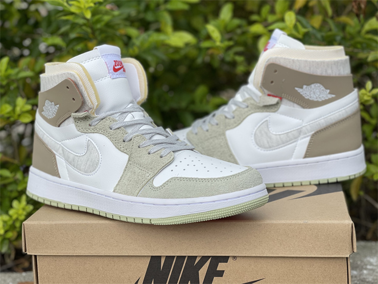 Air Jordan 1 Zoom CMFT White/Grey Heather-Olive Aura-Khaki For Sale – KD 13  Sale