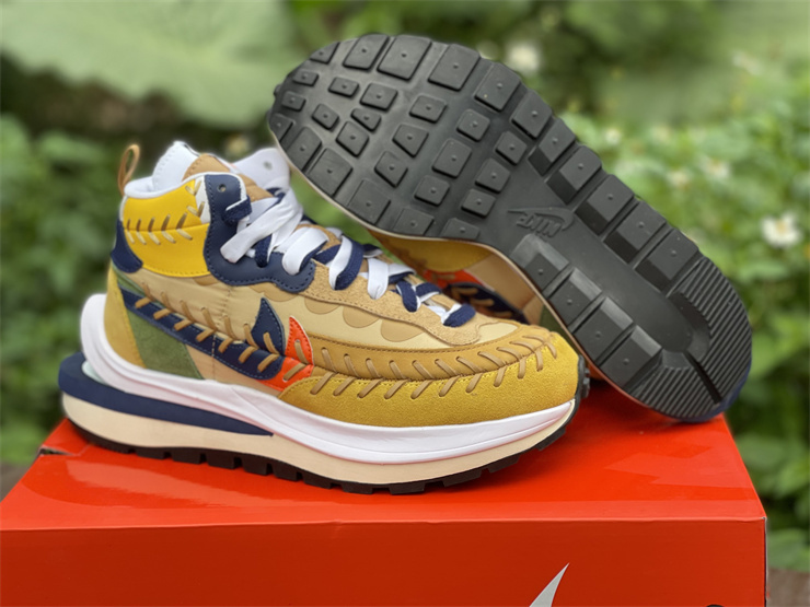 nike vaporwaffle sacai jean paul gaultier sesame blue