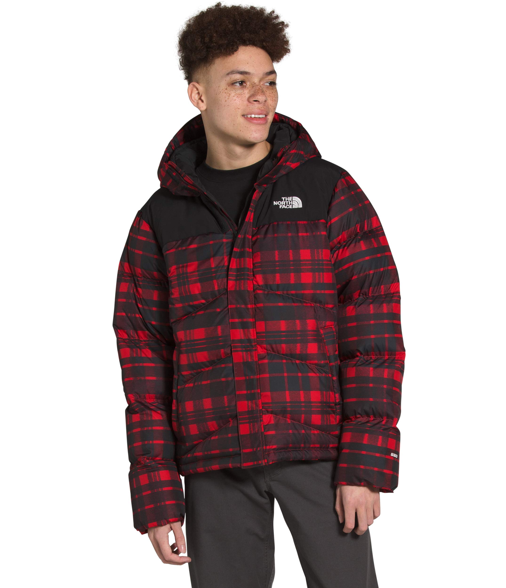 north face checkered jacket