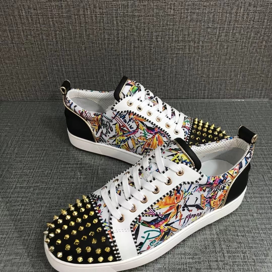 graffiti red bottoms