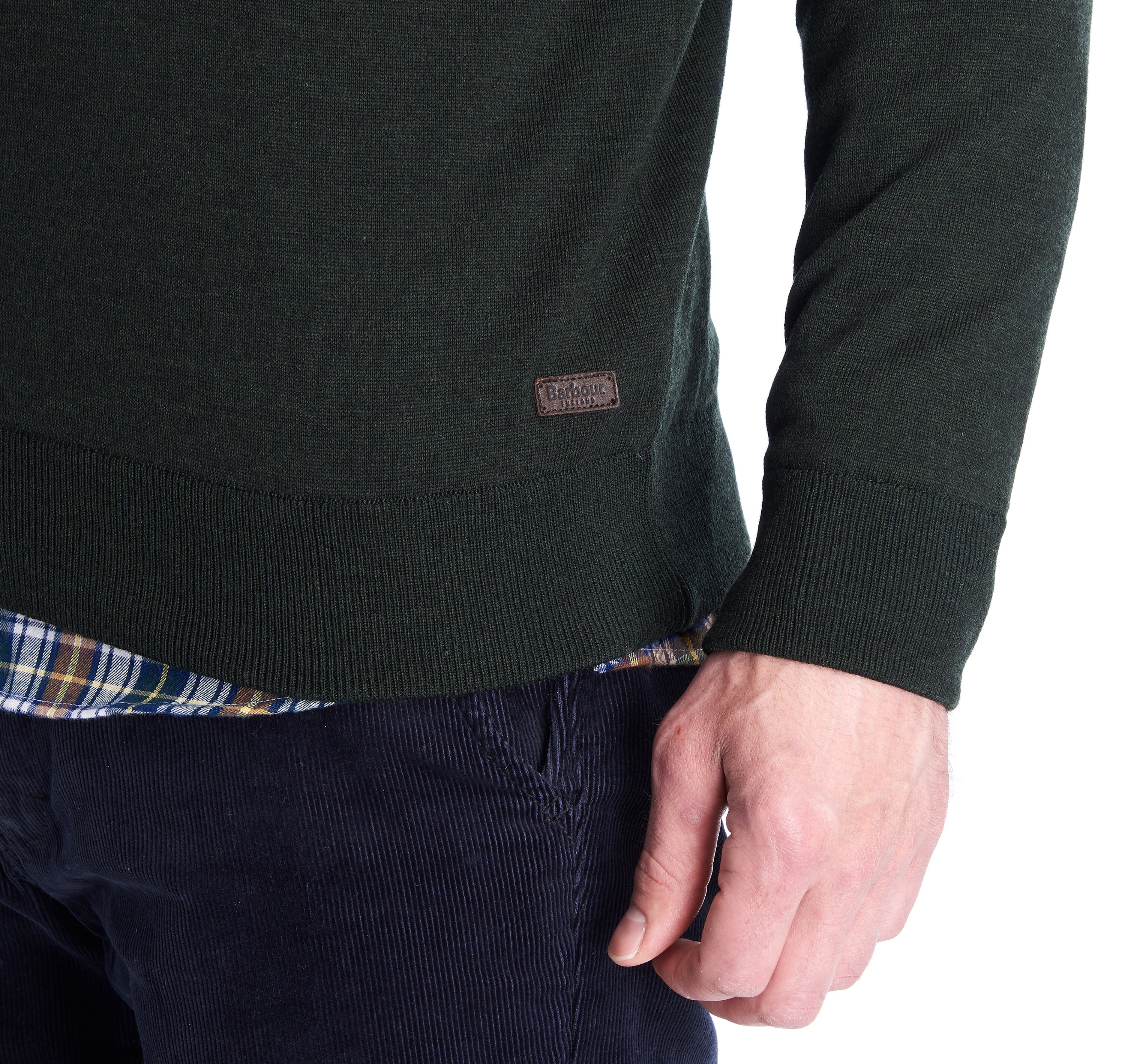 barbour gamlan half zip sweater