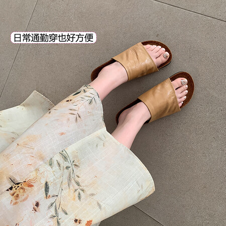 软软软，巨舒适，头层羊皮，懒人拖新款凉鞋