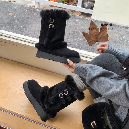 加厚保暖 雪地靴，费尔曼冬，超乖毛靴，毛毛靴，温暖暖舒适百搭通勤