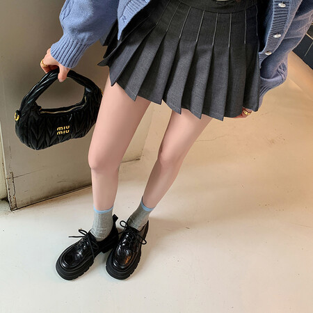 里外全皮手抓羊皮乐福鞋